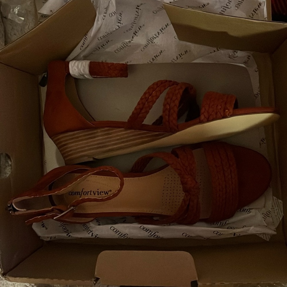 Copper Velvet Sandals